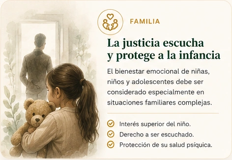 La justicia escucha y protege a la infancia