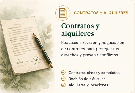 Contratos y alquileres