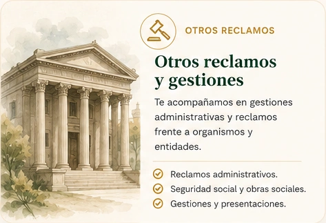 Otros reclamos y gestiones